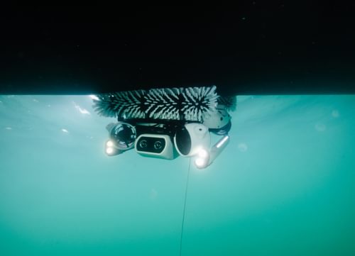 Hullbot image blue green